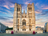 Facade of the Cathedrale Saints Michel and Gudule