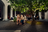 Three women having a drink under the fig tree on the terrace of The Dominican