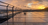 Sunset view over the Canal of Brussels from the rooftop Silo.