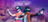 2 people playing a virtual reality game with zombies in the background