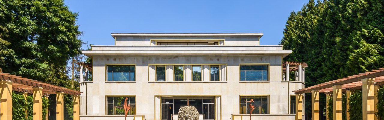 Rear view of the Boghossian Foundation - Villa Empain